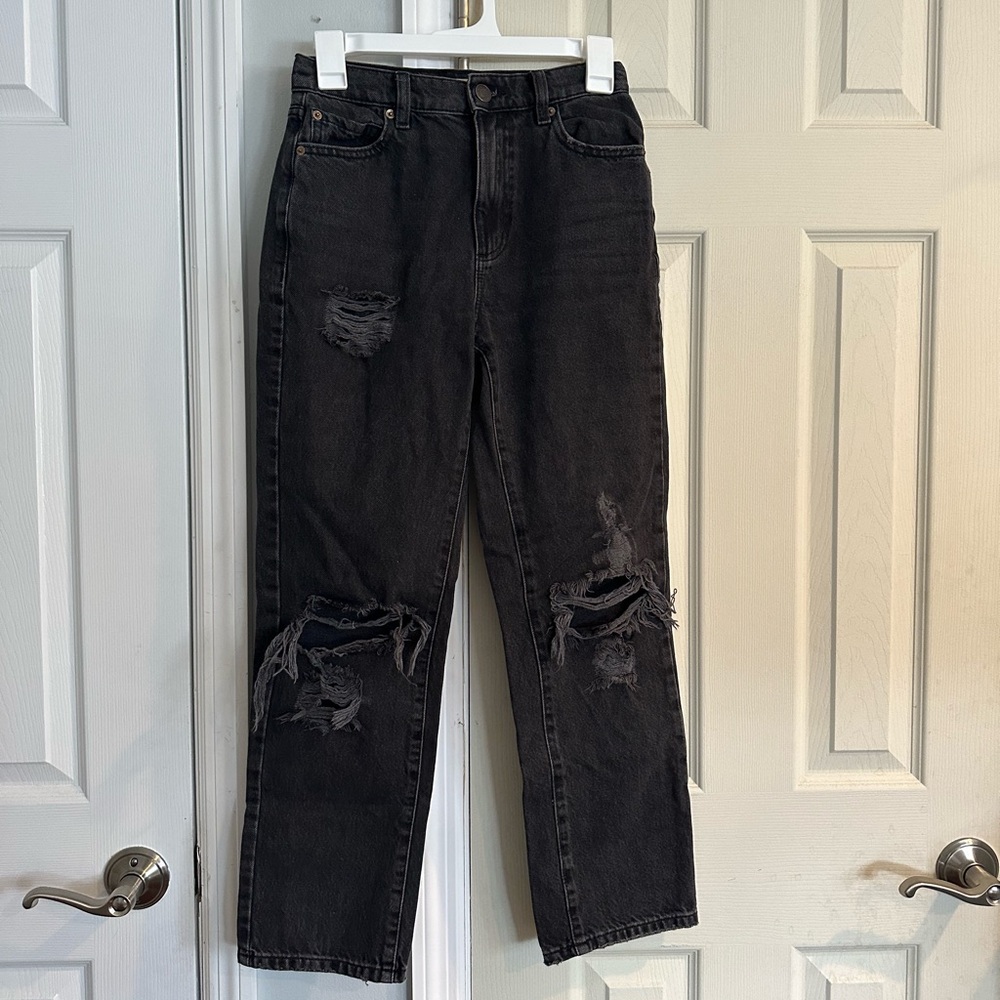 Garage Black Ripped Jeans